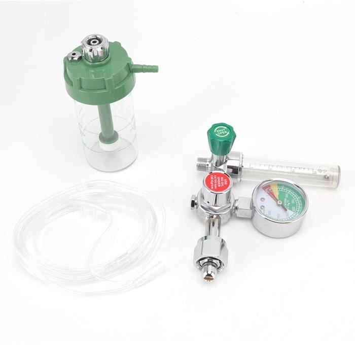 Régulateur De Pression CGA540 Avec Jauge - Réducteur D'Oxygène En Laiton Pour Hôpital, Soudage Et Usage Industriel