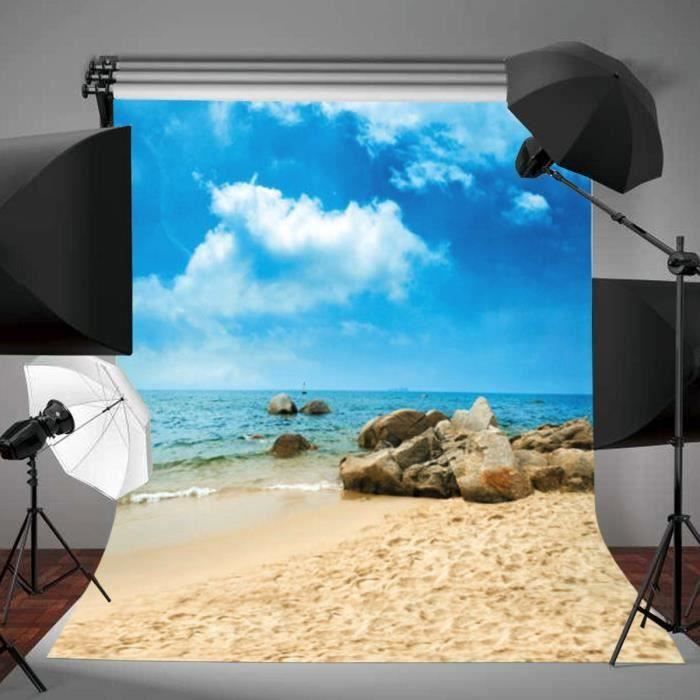 Toile Photo Backdrop Toile de Fond Backdrop Tissu 90x150cm Photographie Studio Photo Plage ...