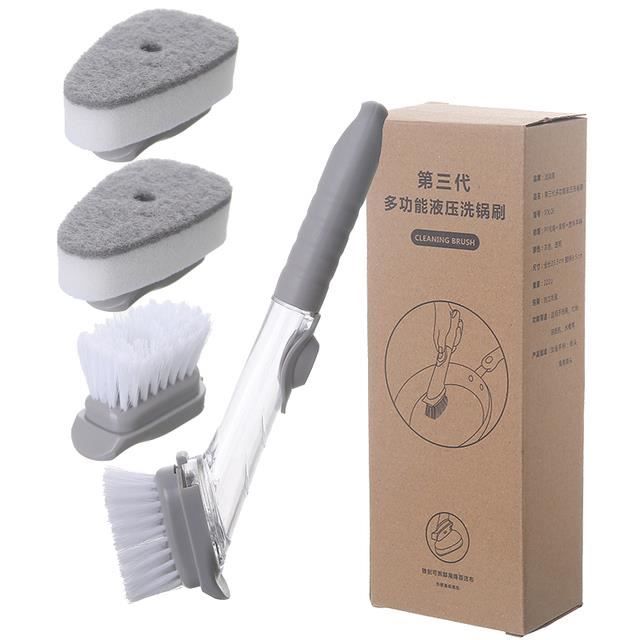 Set de brosses à vaisselle de 4 avec brosse à eau en
