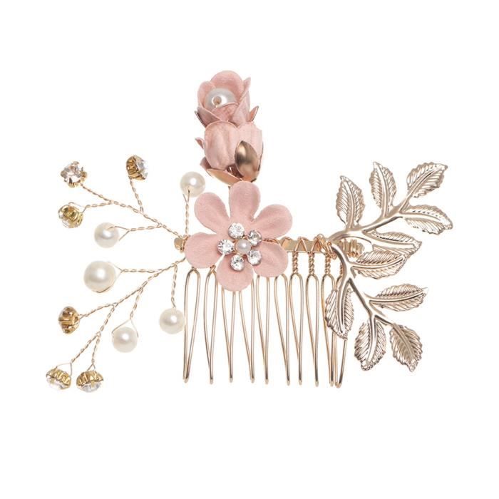 Épingles à Cheveux Fleur Ivoire Pour Robe De Mariée - Neuves