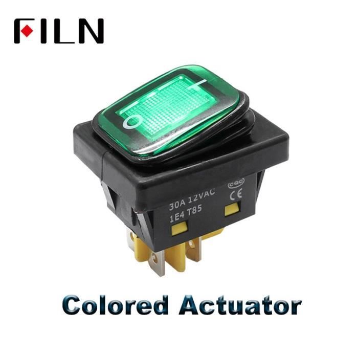 1pcs 16A 250V 4pin Interrupteur à Bascule étanche Avec Lampe