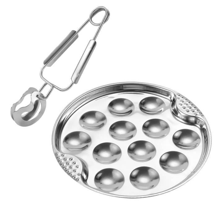 A Traditional Made in France Vintage Round Stainless Steel Inox 12