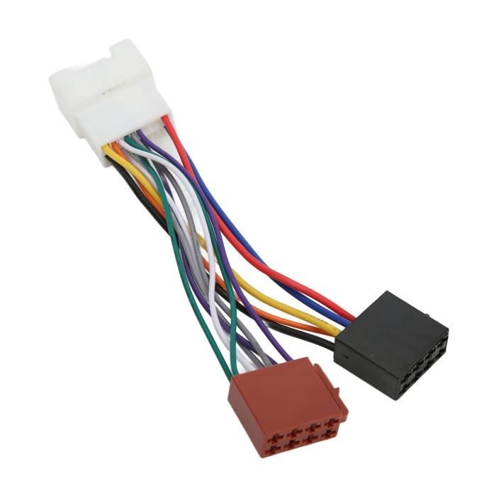 Adaptateur de faisceau de câbles mâle ISO Remontage du connecteur de  faisceau de câbles ISO ISO pour Bus Audio pour - Cdiscount Auto