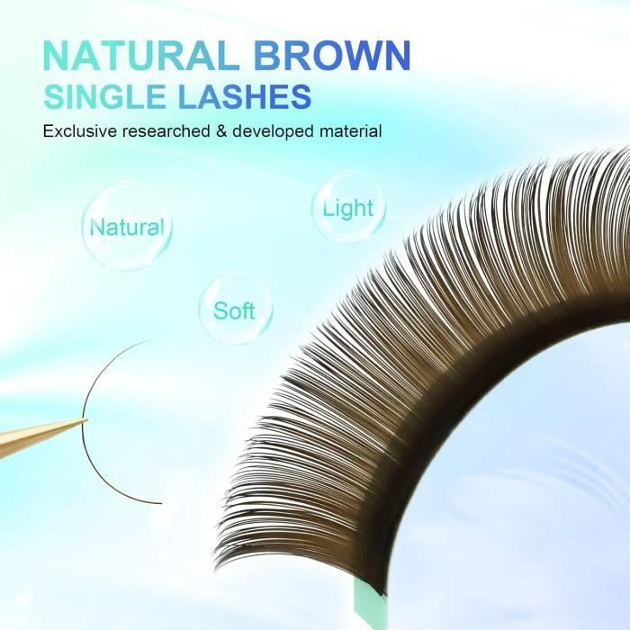 Extensions De Cils Individuels Neicha Premium – Vison B, C, D, J – Noires – Fabriqué En Corée