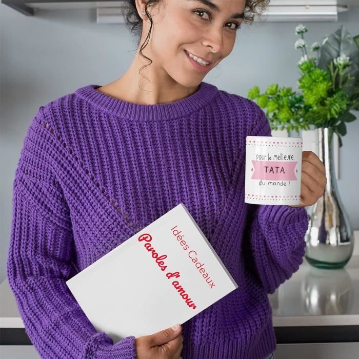 RRIGETEN Cadeau Tata Pot De Fleur,Cadeau Pour Tata,Cadeau