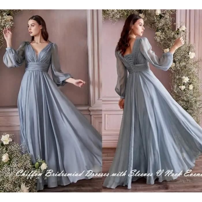 Robes de demoiselle d'honneur courtes simples mousseline au genou