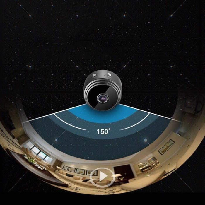 Andoer Mini Caméra D'action 1080p, Petite Caméra D'action WiFi