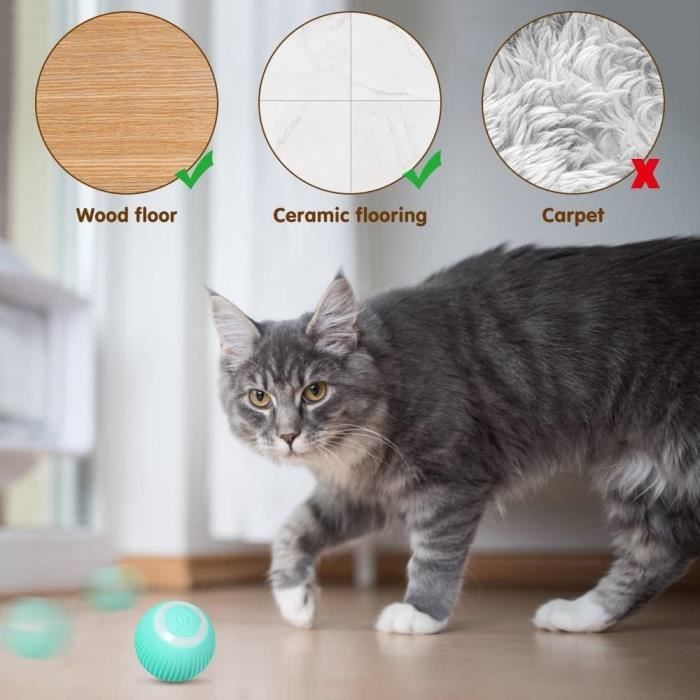 Balle Interactive Pour Chat - Jouet électrique Rechargeable