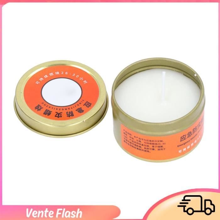 Lot De 20 Bougies D'urgence Longue Combustion – 9 Heures – Blanches – Survie