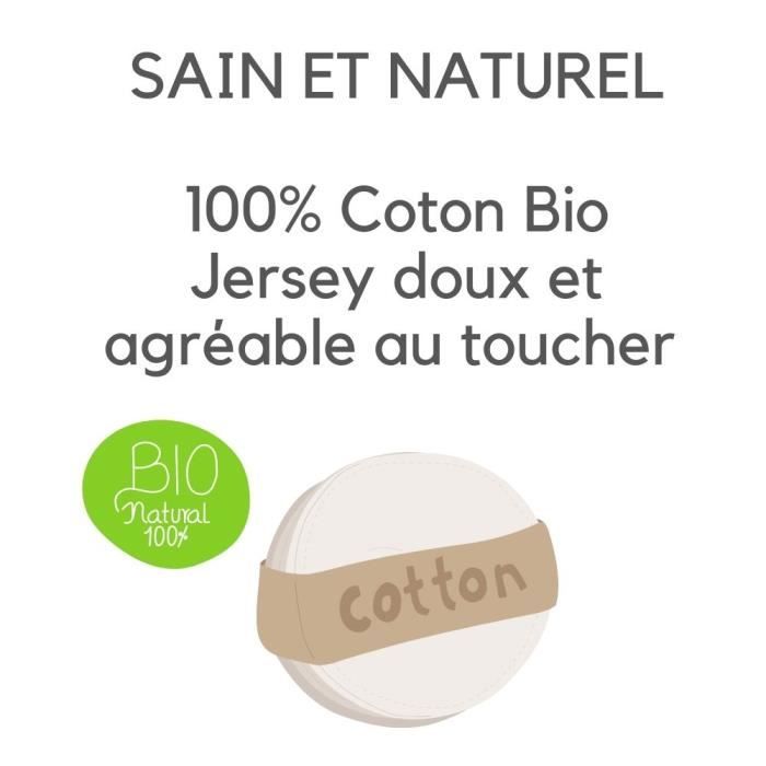 Drap housse Coton Bio pour lit évolutif 90x140 - Coloris noisette -  Cdiscount Maison