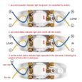 AC 250V 10A Interrupteur de Lampe Commande de Câble de Cordon de Lampe de Table Bouton ON - OFF ˇ307-3