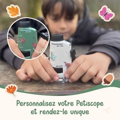 Microscope Portable 60-120x Pour Enfants – Observe Les Insectes, Les Plantes Et Explore La Nature ! 🌿