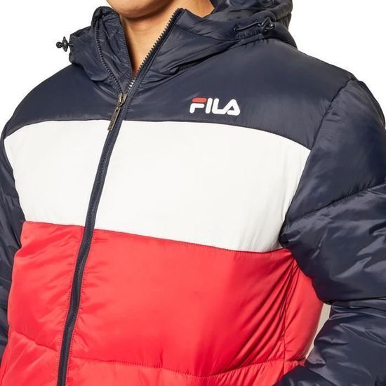 Doudoune Legere Doudoune Fila Bleu Blanc Rouge Fila Doudoune