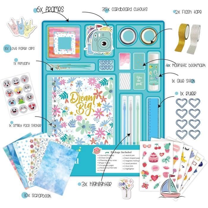 Juego de diario de bricolaje para niñas de 8, 9, 10, 11, 12 y 13 años Juego de diario de bricolaje para niñas de 8, 9, 10, 11, 12 y 13 años