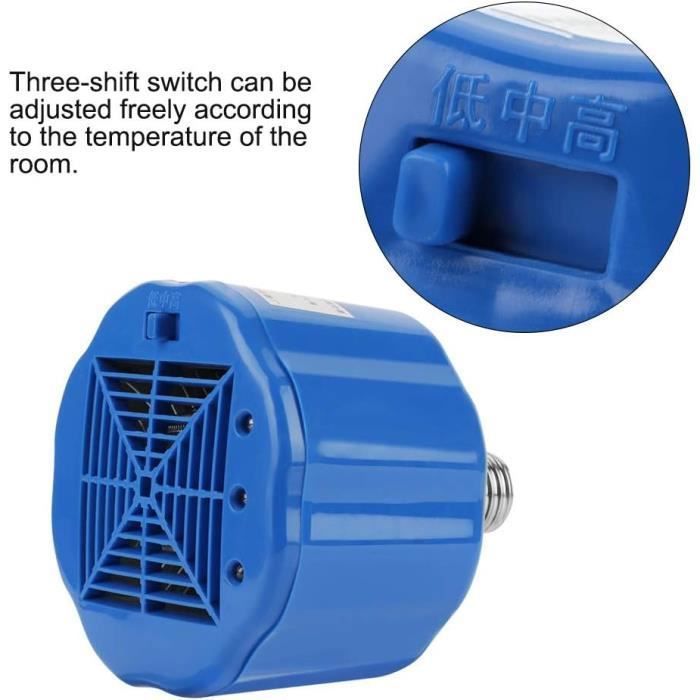 Ampoule Lampe Chauffage Poussin, Lampe Chauffante Halogène, 200-400W E27 Lampe Chauffante Pour