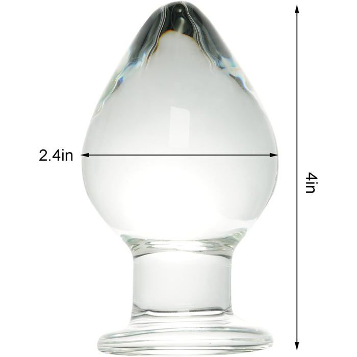 Plug Anal En Verre De Grande Taille Massage Personnel Pour Jeux 