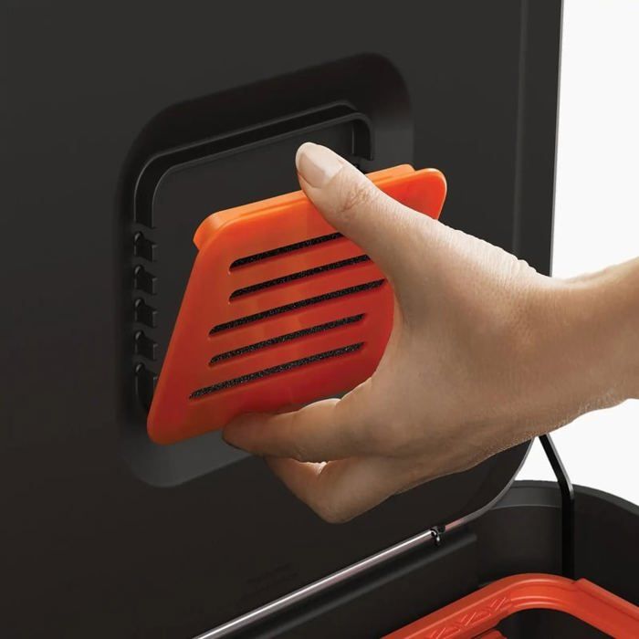 Compacteur Déchets Relaxdays - Pour Poubelles 60-240L - Réduction Volume Ordure - Manuel Levier - Rouge