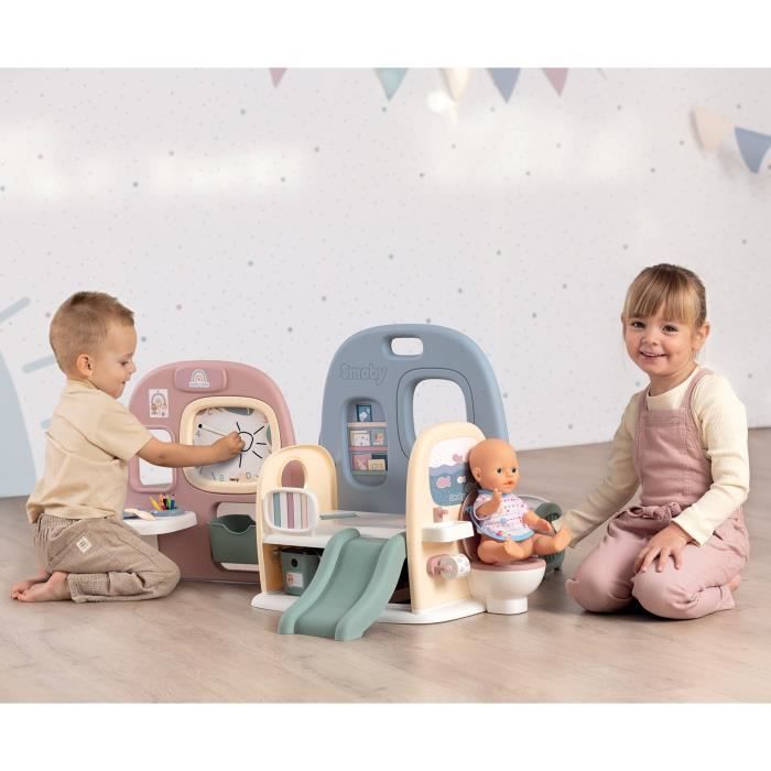 Crèche pour poupons - Smoby - Baby Care - 5 espaces de jeux - 27  accessoires - Cdiscount Jeux - Jouets