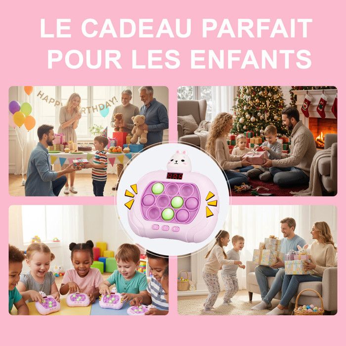 Jeu De Rythme Interactif Avec Musique Et Lumières – 6 Niveaux, 3 Vitesses, Portable, Dès 3 Ans