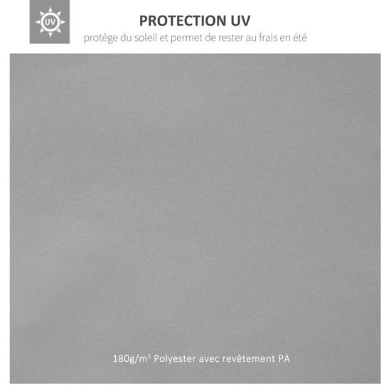 Outsunny Toile De Rechange Pour Pavillon 3x4m - Polyester Haute Densité 180g/m² Vert