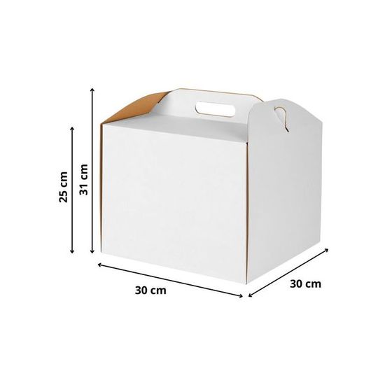 Belle Vous Boite Cadeau Carton Blanche Pour Les Fêtes (24 Pièces) - Boite A Gateaux En Carton 16 X 9,3 X 8,6 Cm Avec Poignée Et Pliables - Emballage Gateau Patisserie Pour Anniversaires, Mariages