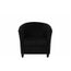 Fauteuil Club Lux En Tissu Gris Anthracite Achat Vente