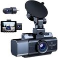 Triple Dashcam [1440P+Dual 1080P Avant et Arrière] 4K Caméra de Voiture avec   Sensor,Vision Nocturne IR, Moniteur Stationnement61-0