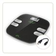 Balance impédancemètre sans pile LITTLE BALANCE 8230 USB Body Soft - 13 indicateurs - 180 kg / 100 g - Noir-0