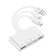Adaptateur MultiméMoire de CaméRa USB OTG pour Kit de Lecteur de Carte Micro-SD TF pour IPhone IPad pour Convertisseur Apple 13-0