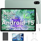 Blackview Mega 8 Tablette Tactile 13.0" 90Hz Écran 36 Go + 512 Go 11000mAh 50MP Android 15 Dual SIM 4G Tablette PC GPS - Vert