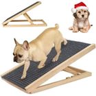 DAYPLUS 70cm Rampes Animaux, Rampe Pliable pour chien, Escalier pour animaux en Bois, Réglable en hauteur, Surface antidérapante