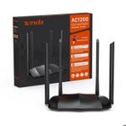 Tenda AC8 AC1200 WiFi Router, Wireless Router, Dual-Band, 3 Gigabit WAN/LAN Ports, Repeater Access Point Mode, Beamforming, MU-MIMO