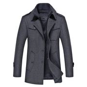 Manteau Homme Laine Hiver Chaud Trench Coat Caban elegant Blouson Parka Veste Regular Fit Casual Manteaux noir Cdiscount Pret a Porter