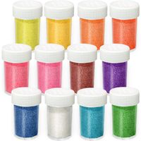 Poudre d'ongle,Lot de 12 couleurs de poudre pailletée pailletée - Poudre pailletée colorée pour loisirs créatifs,etc (12 x 20 g)
