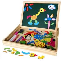 Puzzle en Bois Magnétique Irady - Jouet Educatif pour Enfants de 3 à 5 Ans