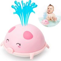 Jouets de bain pour bébé, jouet à induction avec arroseur à LED pour enfants, tout-petits, baleines