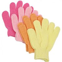 2 X Paires de gants de bain exfoliants paire massage peau soit 4 gants