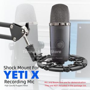 Acheter BOMGE Bras de microphone avec bras de suspension réglable pour  studio, bras de ciseaux pour boule de neige bleue, glace, yéti bleu,  diffusion radio et jeu
