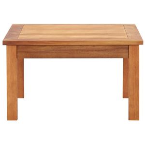 TABLE BASSE JARDIN  Table basse de jardin 60x60x36 cm Bois solide d'acacia-AKO7299214618818