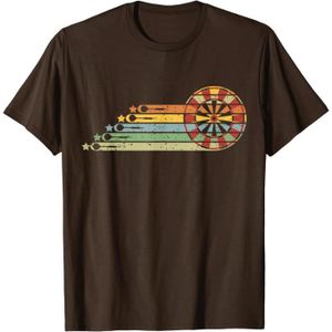 JEU DE FLÉCHETTE Cadeau De Joueur De Fléchettes Vintage Rétro Fléchettes T-Shirt[n1632]