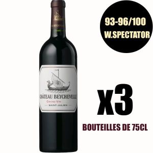 VIN ROUGE X3 Château Beychevelle 2016 75 cl AOC Saint-Julien