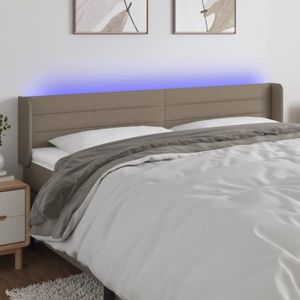 TÊTE DE LIT Tête de lit LED Taupe - FDIT - Classique - Intempo