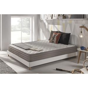 MATELAS Matelas AEROPUR 140 x 190 cm Multicouche Blue-Latex + Noyau polyuréthane HD | 7 zones de confort | Respirant | Face été/hiver