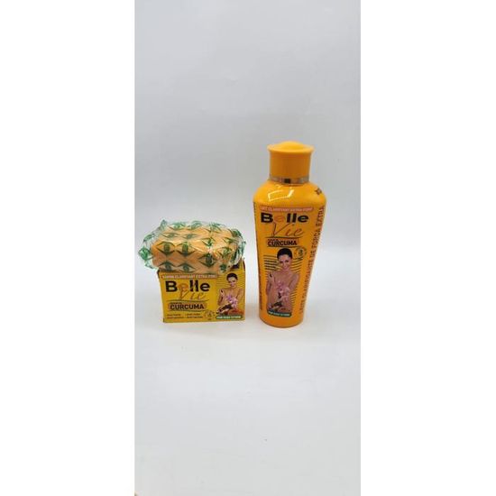 Crème éclaircissante Belle Vie Au Curcuma - SPF50 - Teint Clair Sans Taches - 400ml