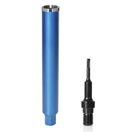 Couronne Diamantée SDS Plus 25 Mm UNC 1¼ - Pour Perçage Béton Armé, Béton, Pierre - Longueur 460 Mm, Profondeur 415 Mm - Usage Humide/sec - 8
