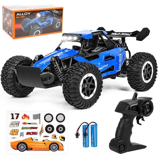 Voiture RC 1:18 Tout-terrain 15 Km/h Avec Lumières LED Et Brumisateur – Cadeau Enfant 6+