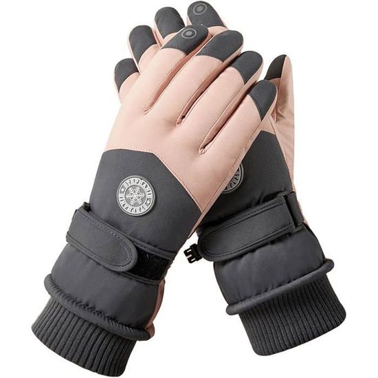 Gants De Ski Imperméables Homme Femme Enfant - Chauds Antidérapants, Polaire Épaisse Pour Hiver Sport Neige