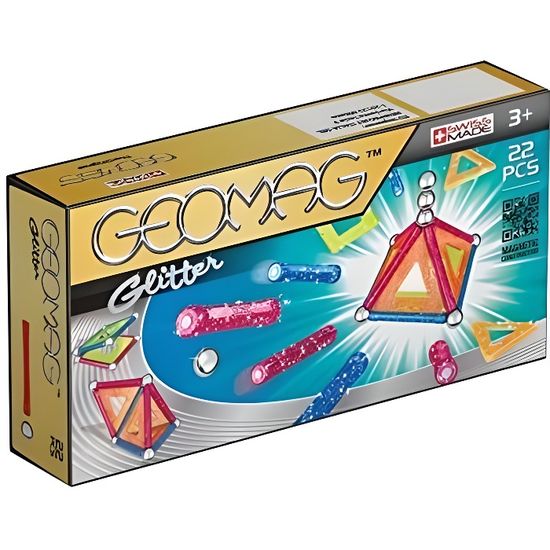 Geomag - Jeu de construction magnétique - Glitter - 44 pièces Geomag - Jeu de construction magnétique - Glitter - 44 pièces