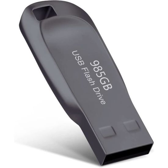 Clé USB 985 Go,USB 3.0 Métal Cle USB 982 Go Imperméable Clef USB avec Porte- clés pour Ordinateur-PC Stockage de A167 - Cdiscount Informatique