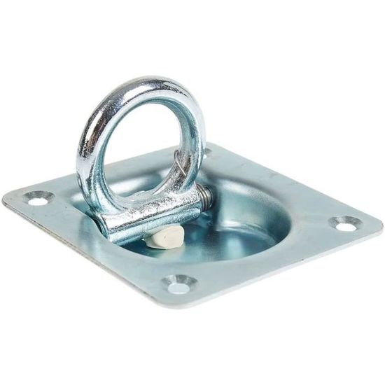 Lot De 8 Crochets D'Arrimage Anneau En D Acier - Capacité 400kg Pour Remorques, Camions, Bateaux